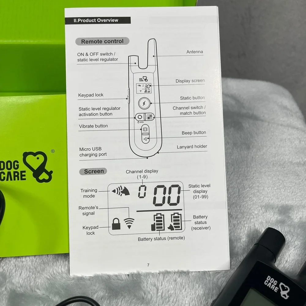 Dog Care Model TC01 Dog Training Collar System Rechargeable Collar - Works Great